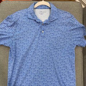 Peter Millar Aqua Cotton Polo